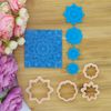 GOTO CLAY TOOLS Mandala Texture Mat for Polymer Clay Earring, Texture Mat with Cutters M-2