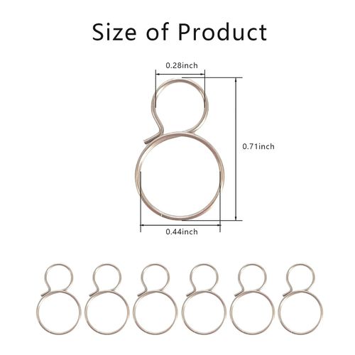 120PCS 10MM Chandelier Replacement Part，Metal Chandelier Hook Pin，Crystal Lamp Pendant Connector，Chandelier Hooks, Stainless Steel Split Rings Connectors