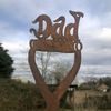 Dad on a Spade Garden Sign decoration gift