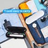 Fowecelt 2 Pack Electric Toothbrush Travel Case for Oral-B Pro and Other Electric Toothbrush, Portable Travel Toothbrush Holder (Black & White)
