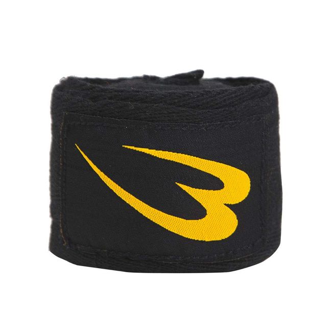 BODYMAKER TG329BK Bandage 2 Non-Stretchable Bandage, Fist, Gym, Boxing, Bonking, Martial Arts, Wrap, Gloves, Inner Supporter, Black