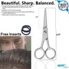 YNR Professional Hairdressing Scissor Super Sharp Barber Razor Shears with Serrated Edges Ice Tempered (YNR 4.5")