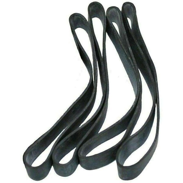 Large Industrial Office Black Rubber Bands Heavy Duty 7" x 5/8 "  Pack of 6