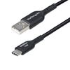 StarTech.com 4m (13ft) USB-A to USB-C Charging Cable, Charge & Sync, 3A, USB 2.0, TPE Jacket, Black USB Charging Cord