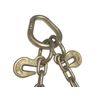 Tow Chain V-Type 15" J Hook 5/16" x 2 FT Wrecker TJ Grab Hook Flatbed Winch