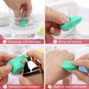Healifty 8pcs Face Paint Sponges Soft Dual Use Petal Shape Reusable Facial Pads for Makeup & Cleaning