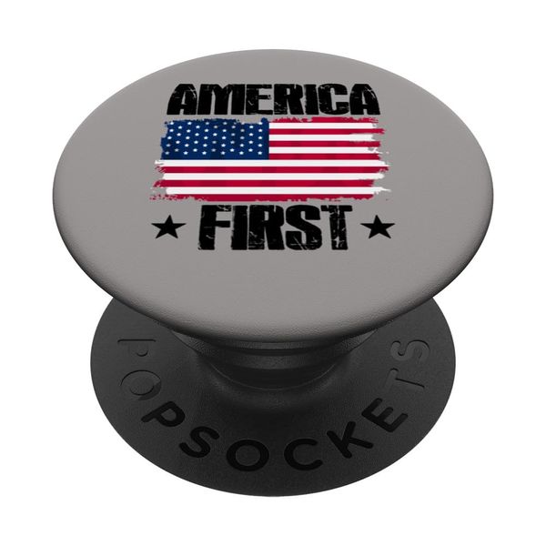 America First Trump USA Flag PopSockets Swappable PopGrip