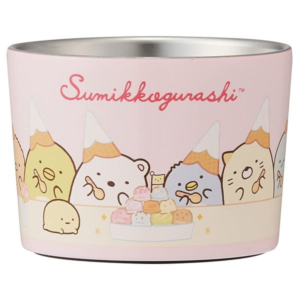 Skater STIC1-A Stainless Steel Vacuum Ice Cream Cup, 4.2 fl oz (120 ml), Sumikko Gurashi