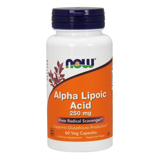 NOW Foods Alpha Lipoic Acid, 250 mg, 60 Veg Capsules