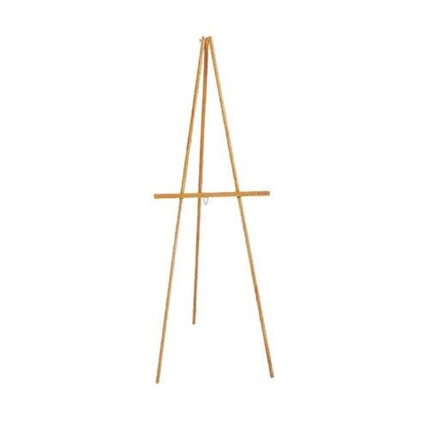 New Quartet Lightweight Tripod Base Floor Easel, 64" High, Natural Oak (41E)