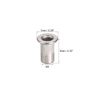 sourcing map M3 304 Stainless Steel Rivet Nuts Flat Head Insert 10 Pcs