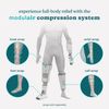 Homedics Modulair Compression Knee Wrap Massager – Overlapped Compression Therapy with 4 Programs, Adjustable Intensity, Heat Settings, and Compatible with Universal Controller (Sold Separately)