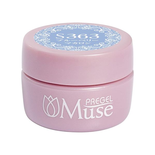 PREANFA PGU-S363 PreGEL Muse Color Gel, Blueberry Macaron, 0.1 oz (3 g), Gel Nails