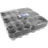 Eton 3x6 Egg Boxes Grey Coloured, 24 x1/2 Dozen, Shrink Wrapped