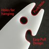 MIOIO Oven Racks Pull Push Tool- Heat Resistant Acrylic Push-Pull Stick/Puller-Easy Grip Design - Essential for Safe Cooking - Kitchen Accessory/White