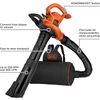 BLACK+DECKER Electric Leaf Blower, Leaf Vacuum and Mulcher 3 in 1, Corded