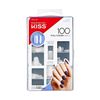 KISS Full-Cover Nails Press on Nails, Active Square, Clear, Medium Square-100 Ct