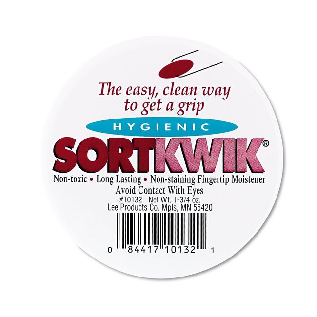 LEE 10132 Sortkwik Fingertip Moisteners, 1 3/4 oz, Pink, 2/Pack