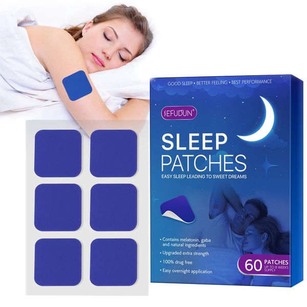 Xumann 60PCS Sleep Patches for Adults, Upgraded Natural Safety Stickers for Deep Sleeping