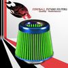 3" Reusable High Flow Performance Cold Air Intake Filter Kit Green For Mercedes