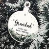 Grandad Memorial Gift Engraved Hanging Bauble In Memory Plaque Keepsake