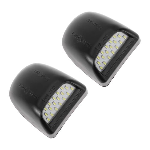 REPAIROCK 2 Pcs LED License Plate Light Tag Lamp Assembly for Chevrolet Silverado for GMC Sierra 1500 2500 3500 1999-2013 White 6500K White Lens