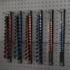 12PC ABS Socket Organizer Portable Socket Rail Holder for Toolbox 1/4" 3/8" 1/2"