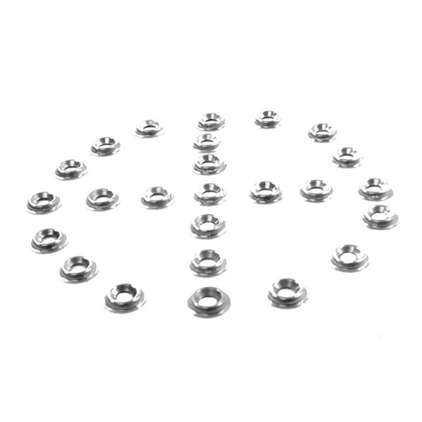 Trimming Washers.  Nickel plated.  1/2" O.D. X 3/16" I.D
