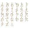 Crafting Mask Charm Accessory K16GP Gold Initial Lobster Claw Charm (H)