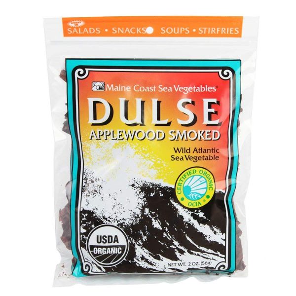 Smoked Dulse Whole Leaf 2 oz Bag - Organic Seaweed