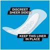 U by Kotex Barely There Liners, Light Absorbency, Regular, Fragrance-Free, 50 Count