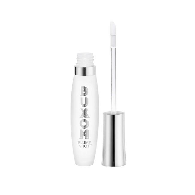 Buxom Plump Shot Collagen-Infused Lip Serum - Plumping Tinted Lip Gloss - Lip Care Formulated with Collagen, Peptides, Hyaluronic Acid, Avocado & Jojoba Oil, Clear .14 oz