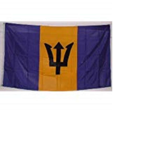 BARBADOS FLAG - 3 x 5ft - - - Caribbean island Flag