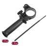 uxcell Adjustable Side Front Auxiliary Handle Plastic for 13A Impact Drills 41-44mm Clamp Range with Scale Depth Ruler