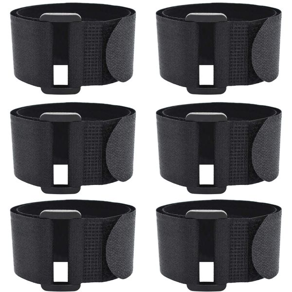 REX-OWL NSB-01 Cargo Tightening Belt, Velcro Fastening Belt, Fastening Band, Magic Band, Zip Tie Band, 6 Pieces (2.0 x 15.7 inches (5 x 40 cm)