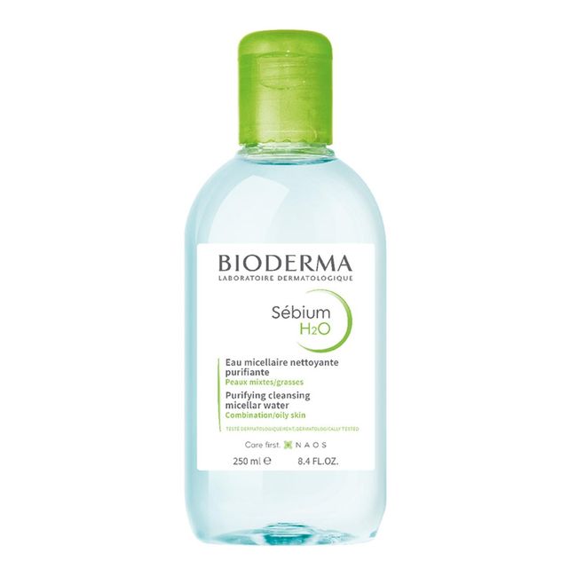 BiodermaSebium H2O Karma, Yağlı ve Akne Eğilimli Ciltler için Micellar Makyaj Temizleme Suyu 250 ml