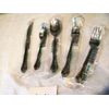 NEW ESTIA CASCADE KOREA 5 PC PLACE SETTING FORKS SPOONS KNIFE STAINLESS FLATWARE