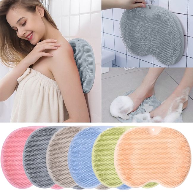 1pc Shower Foot Brush Massager Mat, Shower Loofah, Bathroom Foot