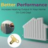 Radiator Bleed Key Solid Brass Clock Key Easy Grip Butterfly Design Venting Air Valve