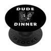 Dude Dinner Energy Drink Protein Bar PopSockets Swappable PopGrip