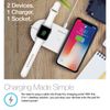 Power Pad Duo - Wireless Fast Charger - White