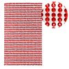 071 Rhinestone Sticker (Decal) Jewelry Type 3mm [Red]