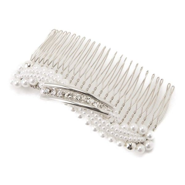 Kanzasi Watmosphere Tomosphere Hair Accessory, Japanese Style, For Everyday Use, Pearl Comb, Hair Accessory, After-party, Kimono, Dresses, Graduation Ceremony, Entrance Ceremony, Hair Arrangement, Pearl (Silver) TK-007