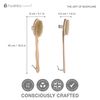 Long Handle Body Brush with Medium Strength Natural Bristles