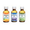 De La Cruz Pure Lavender & Orange & Eucalyptus Essential. Oils / THREE - 2 OZ. 