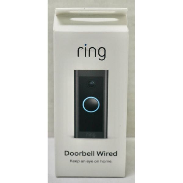 NEW - Ring 1080P Video Doorbell Wired - Black
