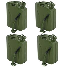 8pcs 20L Jerry Can Gasoline Fuel Can Emergency Backup Caddy Tank 5 Gal 