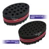 Hair Sponge Brush, Afro Curl Sponge Brush for Curls Dread Coils Hair Twist Wave Sponges Curling Brushes Small & Big Holes 2 Pcs