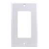 Construct Pro Decorative Single Gang Wall Plate (10-Pack, White)