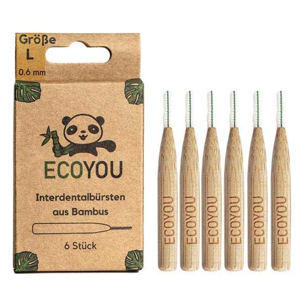 EcoYou Interdental Brushes - Bamboo Size L 6 Pieces (1)